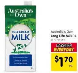 Spar Australia's Own Long Life Milk offer