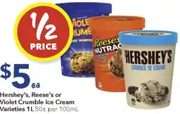 Ritchies Hershey's, Reese's or Violet Crumble Ice Cream offer