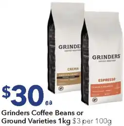 Ritchies Grinders Coffee Beans or Ground offer