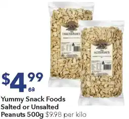 Ritchies Yummy Snack Foods Salted or Unsalted Peanuts offer