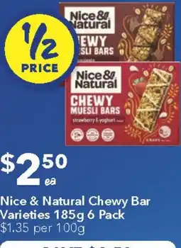 Ritchies Nice & Natural Chewy Bar offer