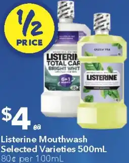 Ritchies Listerine Mouthwash Selected offer