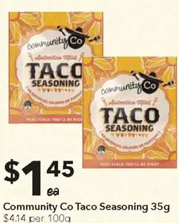 Ritchies Community Co Taco Seasoning offer