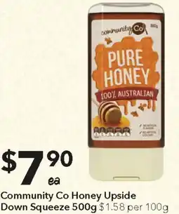 Ritchies Community Co Honey Upside Down Squeeze offer