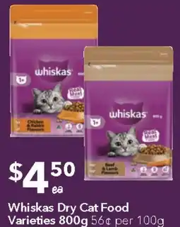 Ritchies Whiskas Dry Cat Food offer