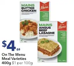 Ritchies On The Menu offer