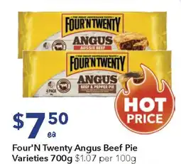 Ritchies Four'N Twenty Angus Beef Pie offer