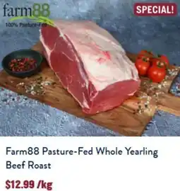 Tasman Butchers Farm88 Pasture-Fed Whole Yearling Beef Roast offer