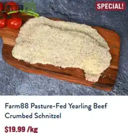Tasman Butchers Farm88 Pasture-Fed Yearling Beef Crumbed Schnitzel offer