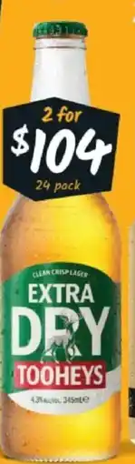 Cellarbrations Tooheys Extra Dry offer