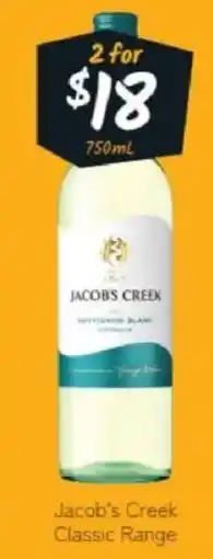 Cellarbrations Jacob's Creek Classic Range offer