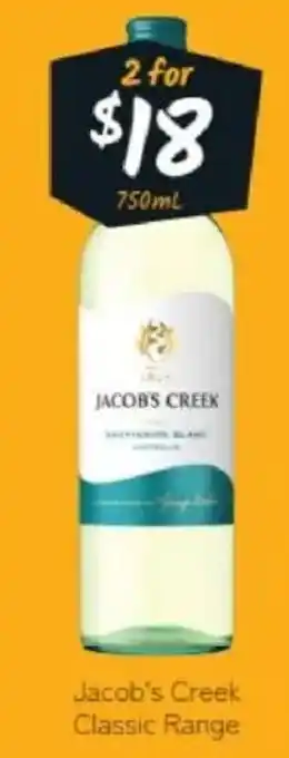 Cellarbrations Jacob's Creek Classic Range offer