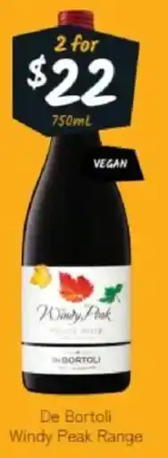Cellarbrations De Bortoli Windy Peak Range offer