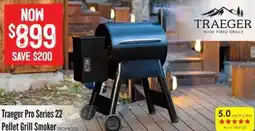 Barbeques Galore Traeger Pro Series 22 Pellet Grill Smoke offer