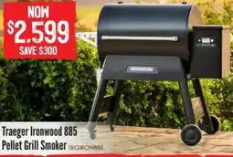 Barbeques Galore Traeger Ironwood 885 Pellet Grill Smoker offer