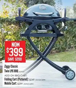 Barbeques Galore Ziggy Classic Twin LPG BBQ offer