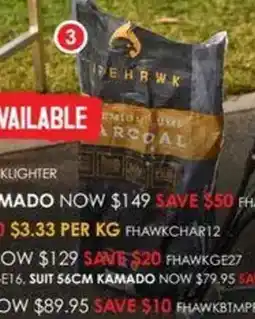 Barbeques Galore Firehawk charcoal offer
