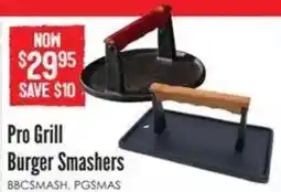 Barbeques Galore Pro Grill Burger Smashers offer