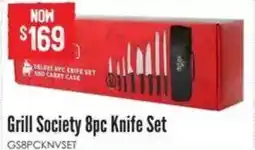 Barbeques Galore Grill Society 8pc Knife Set offer