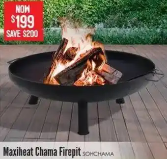 Barbeques Galore Maxiheat Chama Firepit offer