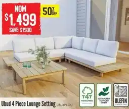 Barbeques Galore Ubud 4 Piece Lounge Setting offer