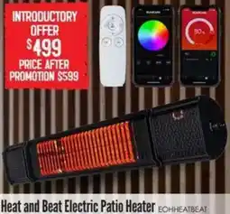 Barbeques Galore Heat and Beat Electric Patio Heater offer