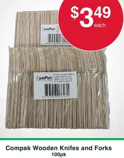 Australian Butchers Store Compak Wooden Knifes and Forks offer
