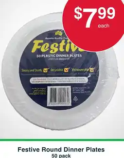 Australian Butchers Store Festive Round Dinner Plates offer