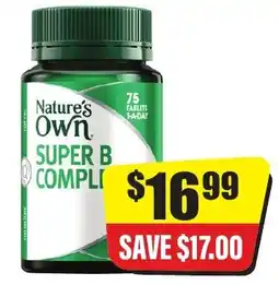 Chemist Discount Centre Nature's own super b complex offer