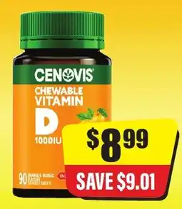 Chemist Discount Centre Cenovis chewable vitamin d offer