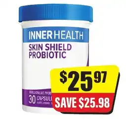 Chemist Discount Centre Inner health skin shield probiotic offer