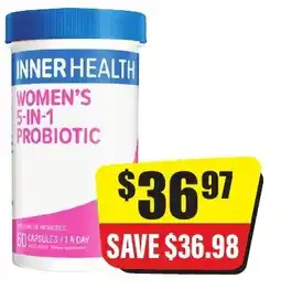 Chemist Discount Centre Inner health women's 5-in-1 probiotic offer