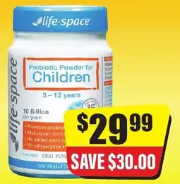 Chemist Discount Centre life-space Probiotic Powder for Children offer