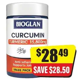 Chemist Discount Centre Bioglan curcumin turmeric offer