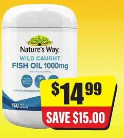Chemist Discount Centre Nature's way wild caught fish oil offer