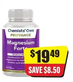 Chemist Discount Centre Chemists' own' provance magnesium fort offer