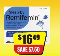 Chemist Discount Centre Sleep by Remifemin offer