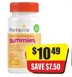 Chemist Discount Centre Pentavite daily multivitamin gummies offer