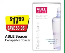 Chemist Discount Centre ABLE Spacer offer