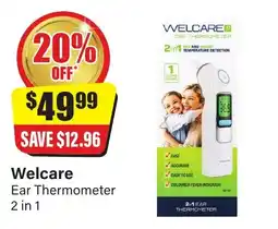 Chemist Discount Centre Welcare Ear Thermometer offer