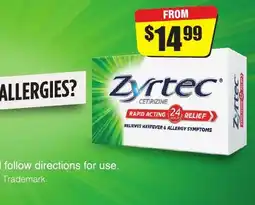 Chemist Discount Centre Zyrtec cetirizine offer