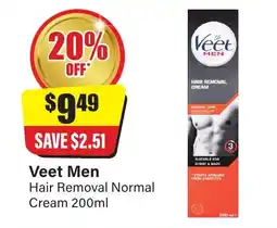 Chemist Discount Centre Veet Men offer