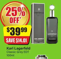 Chemist Discount Centre Karl Lagerfeld Classic Grey EDT offer