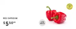 Adelaide's finest Red capsicum offer