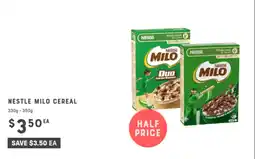 Adelaide's finest Nestle milo cereal offer