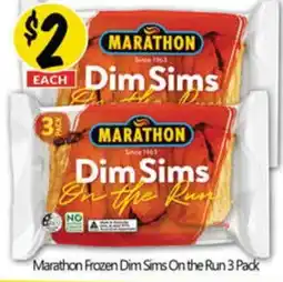 NQR Marathon Frozen Dim Sims On the Run offer