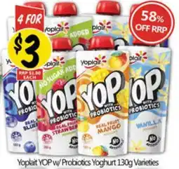 NQR Yoplait YOP w/Probiotics Yoghurt offer