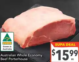 Supa Valu Australian Whole Economy Beef Porterhouse offer