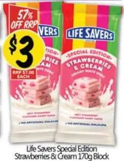 NQR Life Savers Special Edition Strawberries & Cream Block offer