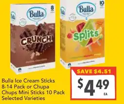 Supa Valu Bulla Ice Cream Sticks offer